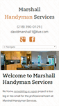 Mobile Screenshot of marshallhandymanservices.com